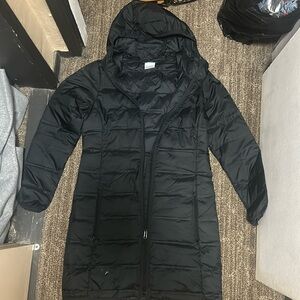 Columbia black jacket with small stain